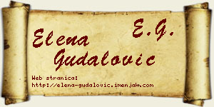 Elena Gudalović vizit kartica
